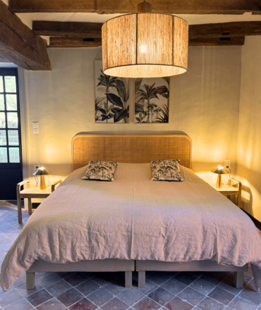 lit king size et chambres de charme en Pays de la Loire au Manoir du Moulinet